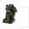 The wounded Nelson carried below deck at Trafalgar by Nelli