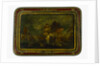 Lacquered papier-maché tray depicting the Battle of Trafalgar, 1805 by Unknown