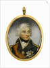 Miniature painting depicting Vice-Admiral Horatio Nelson (1758-1805), head and shoulders, in uniform, facing slightly right by Robert Bowyer
