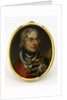An enamel miniature depicting Vice-Admiral Horatio Nelson (1758-1805), in full-dress uniform, hatless and facing 3/4 right by Henry Pierce Bone