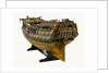 Ship of 74 guns, port stern quarter by unknown