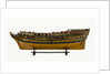 Ship of 74 guns, port broadside by unknown