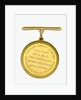 Naval Gold Medal (Captain's) for the Battle of the Nile, 1798, reverse by Lewis Pingo