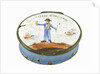 Oval patch box with a mirror inside the lid, commemorating Vice-Admiral Horatio Nelson (1758-1805) by unknown