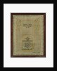 A mourning sampler framed in oak by Mary Gill