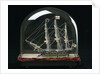 Ship model in glass dome by unknown