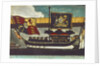 Picture on glass: 'A Correct Representation of the Funeral Barge which conveyed the Body of the Late Lord Nelson from Greenwich to Whitehall Jany. 8th. 1806.' by W.B. Walker