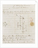 Letter from Lady Nelson to Alexander Davison, back page by Lady Frances Nelson