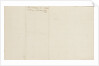 Nelson's secret memorandum, back page by Horatio Nelson
