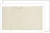Nelson's secret memorandum, back page by Horatio Nelson