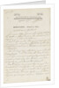 Letter from Napoleon to Admiral Ganteaume by Napoleon Bonaparte
