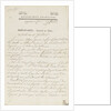 Letter from Napoleon to Admiral Ganteaume by Napoleon Bonaparte