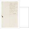 Letter from Napoleon Admiral Ganteaume, back page by Napoleon Bonaparte