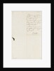 Letter from Napoleon Admiral Ganteaume, back page by Napoleon Bonaparte