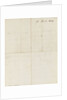 Letter from Nelson to Emma Hamilton, March 1805 by Horatio Nelson