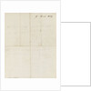 Letter from Nelson to Emma Hamilton, March 1805 by Horatio Nelson