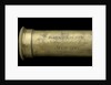 Pocket telescope - draw tube inscription by Banks