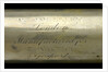 Officer of the Watch telescope- draw tube inscription by H. Ammersley