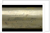 Officer of the Watch telescope- draw tube inscription by H. Ammersley