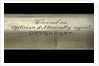 Officer of the Watch telescope- draw tube inscription by Coombes