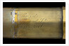 Officer of the Watch telescope - inscription by Roberts