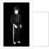 Full dress coat, dress trousers, and hat by Clancy