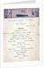Second Class dinner menu from the last night on the RMS 'Titanic', 14 April, 1912, kept by survivor Mrs Bertha J. Marshall (nee Watt) by unknown