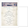 Second Class dinner menu from the last night on the RMS 'Titanic', 14 April, 1912, kept by survivor Mrs Bertha J. Marshall (nee Watt) by unknown