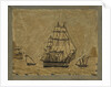 HMS 'Rodney' passing the Rock of Gibraltar 1840 by unknown