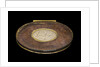 A tobacco box in copper, originally gilt,  engraved with roses by unknown