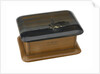 Wooden box lined with grey silk by Royal Naval Brigade personnel