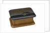 Wooden box lined with grey silk by Royal Naval Brigade personnel