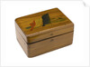 Wooden box lined with grey silk by Royal Naval Division sailor