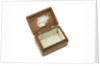 Wooden box lined with grey silk by Royal Naval Division sailor