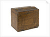 A straw work casket made by a Napoleonic prisoner of war held in England by French Armed Forces
