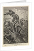 Illustration of giant squid attack from 'Twenty Thousand Leagues Under The Sea' by Alphonse-Marie-Adolphe de Neuville