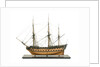 Ship of 60 guns, port broadside by John Hancock