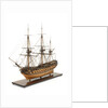Ship of 60 guns, port three-quarter bow by John Hancock
