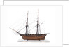 Brig, port broadside by unknown