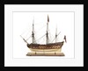 Ship of 60 guns, port broadside by Unknown