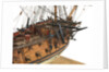 Ship of 60 guns, starboard foredeck detail by Unknown