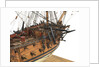 Ship of 60 guns, starboard foredeck detail by Unknown