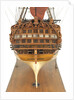 Ship of 60 guns, dead astern galleries and rudder detail by unknown