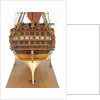 Ship of 60 guns, dead astern galleries and rudder detail by unknown