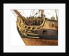 Ship of 50 guns, bow and figurehead detail by Unknown