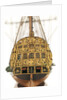 Ship of 50 guns, dead astern galleries detail by unknown
