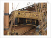 Ship of 50 guns, quarter deck rail detail by unknown