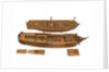 A contemporary dividing full hull model of the 'Washington' (1797), a Dutch 74-gun, two-decker ship of the line by unknown