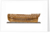 Ship of 74 guns, half-sectional model, starboard hull internal view by unknown