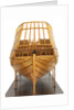 Ship of 74 guns, two half-sectional models, dead astern by unknown